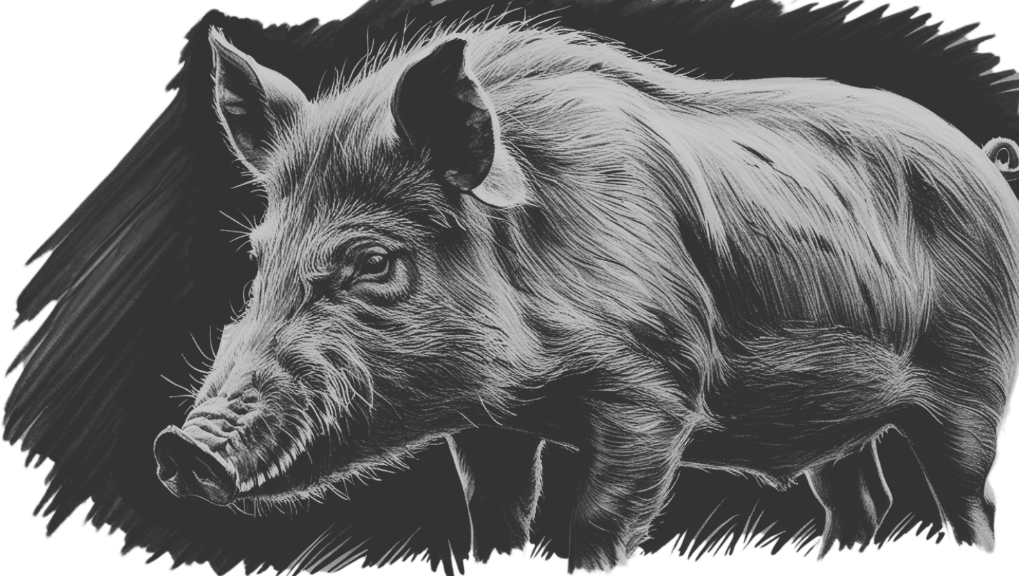Wildschwein ,DW-Products Wildspreizkralle für nach der Jagd und das Verarbeiten von Wild.