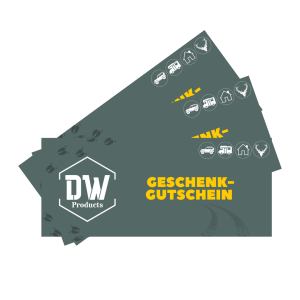 Geschenkgutschein für dw-products.de, als Geschenk für Jäger, Outdoorfans, Camper