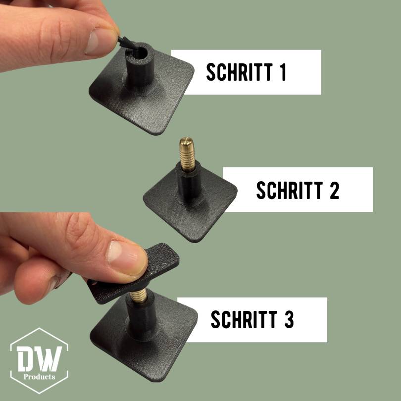 Jagdgeschossspitzenhalter zur Befestigung der Spitze